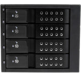 StarTech.com 4 Bay Aluminum Trayless Hot Swap Mobile Rack Backplane for 3.5in SAS II/SATA III - 6 Gbps HDD