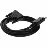 5PK 10ft DisplayPort 1.2 Male to DVI-D Dual Link (24+1 pin) Male Black Cables Which Requires DP++ For Resolution Up to 2560x1600 (WQXGA)