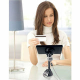 CTA Digital Suction Mount Stand with Theft Deterrent Lock for Tablets and Smartphones
