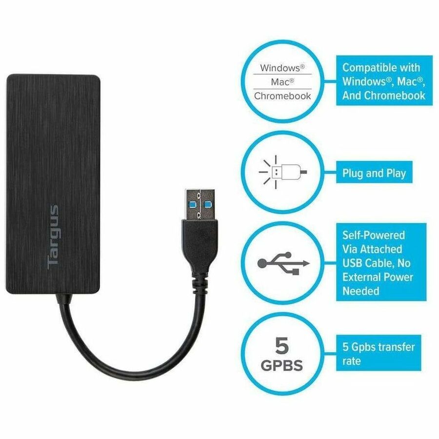 Targus USB 3.0 4-Port Hub