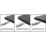 SYBA Multimedia USB Port Blocker with 1 Key and USB Lock