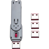 SYBA Multimedia USB Port Blocker with 1 Key and USB Lock