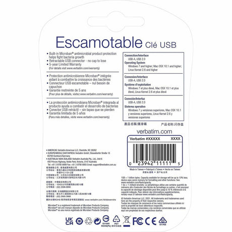 64GB USB Flash Drive - Blue