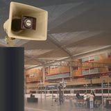 Valcom IP High-Efficiency Horn with Long Line Extender, One-Way