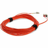 AddOn 50m LC (Male) to SC (Male) Orange OM1 Duplex Fiber OFNR (Riser-Rated) Patch Cable
