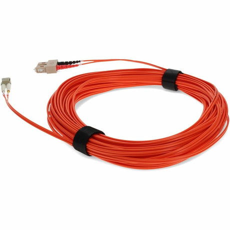 AddOn 50m LC (Male) to SC (Male) Orange OM1 Duplex Fiber OFNR (Riser-Rated) Patch Cable