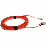 AddOn 50m LC (Male) to SC (Male) Orange OM1 Duplex Fiber OFNR (Riser-Rated) Patch Cable