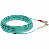 AddOn 50m LC (Male) to SC (Male) Aqua OM3 Duplex Fiber OFNR (Riser-Rated) Patch Cable