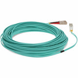 AddOn 50m LC (Male) to SC (Male) Aqua OM3 Duplex Fiber OFNR (Riser-Rated) Patch Cable