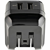 StarTech.com Travel USB Wall Charger - 2 Port - Black - Universal Travel Adapter - International Power Adapter - USB Charger