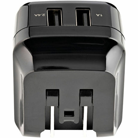StarTech.com Travel USB Wall Charger - 2 Port - Black - Universal Travel Adapter - International Power Adapter - USB Charger