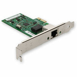 AddOn Intel I210T1 Comparable 10/100/1000Mbs Single Open RJ-45 Port 100m PCIe x4 Network Interface Card