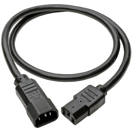 Eaton Tripp Lite Series Heavy-Duty PDU Power Cord, C13 to C14 - 15A, 250V, 14 AWG, 3 ft. (0.91 m), Black