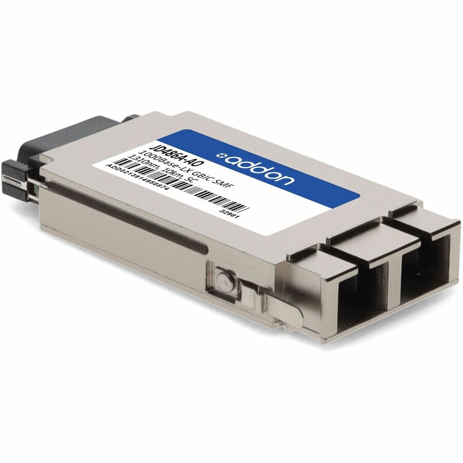 AddOn HP JD486A Compatible TAA Compliant 1000Base-LX GBIC Transceiver (SMF, 1310nm, 10km, SC)