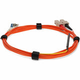 AddOn 5m LC (Male) to SC (Male) Orange OM1 & OS1 Duplex Fiber Mode Conditioning Cable
