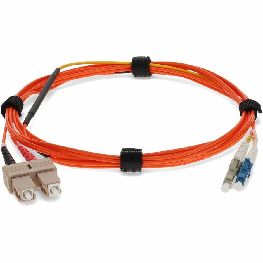 AddOn 5m LC (Male) to SC (Male) Orange OM1 & OS1 Duplex Fiber Mode Conditioning Cable