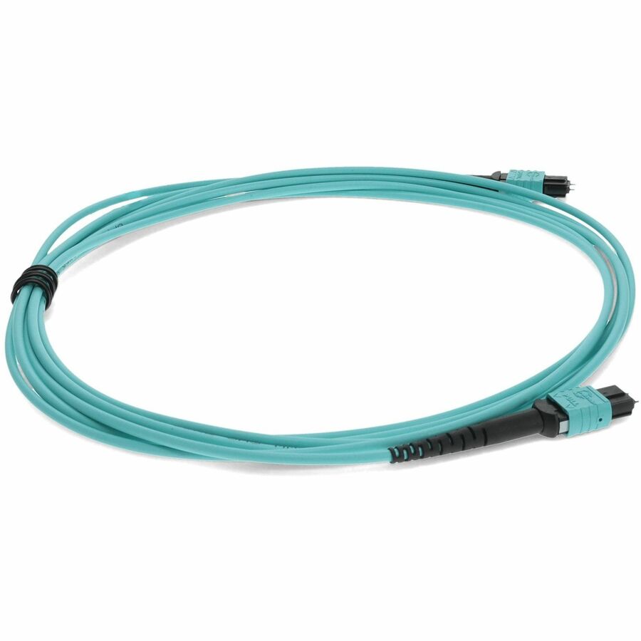 AddOn 5m Arista Networks CAB-M12PM12P-M5 Compatible MPO (Male) to MPO (Male) 12-Strand Aqua OM4 Crossover Fiber OFNR (Riser-Rated) Patch Cable