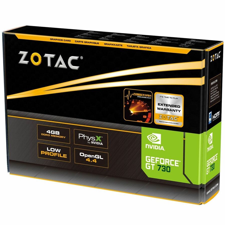 Zotac NVIDIA GeForce GT 730 Graphic Card - 4 GB DDR3 SDRAM