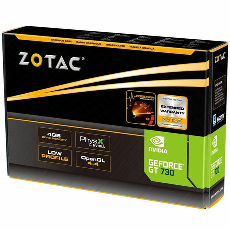 Zotac NVIDIA GeForce GT 730 Graphic Card - 4 GB DDR3 SDRAM