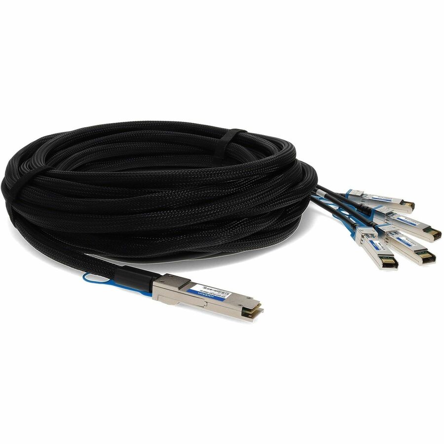 AddOn Juniper Networks QFX-QSFP-DACBO-10MA Compatible TAA Compliant 40GBase-CU QSFP+ to 4xSFP+ Direct Attach Cable (Active Twinax, 10m)