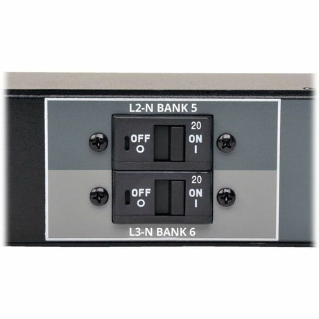 Eaton Tripp Lite Series 3-Phase Local Metered PDU, 23kW, 42 208-240V outlets (36 C13, 6 C19), IEC309 32A Red (3P+N+E) 360-415V Input, 0u vertical, TAA