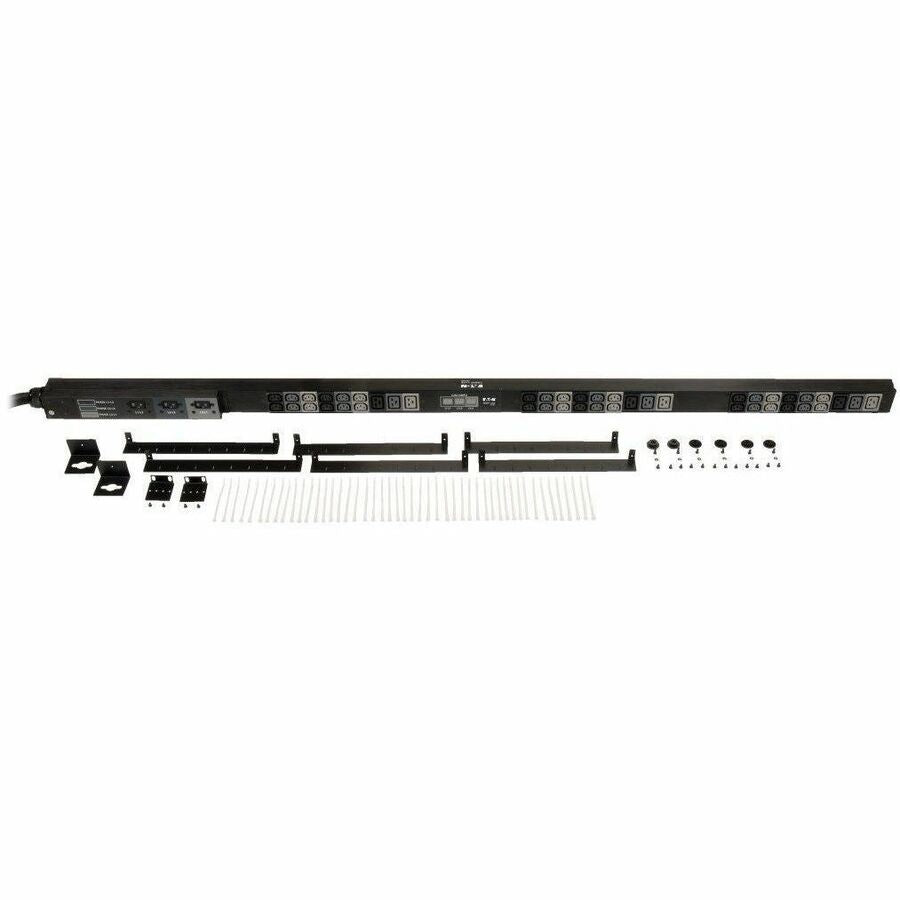 Eaton Tripp Lite Series 3-Phase Local Metered PDU, 8.6 kW, 45 208V outlets (36 C13, 9 C19), 6 ft. (1.83 m) NEMA L21-30P Input connection, TAA Compliant