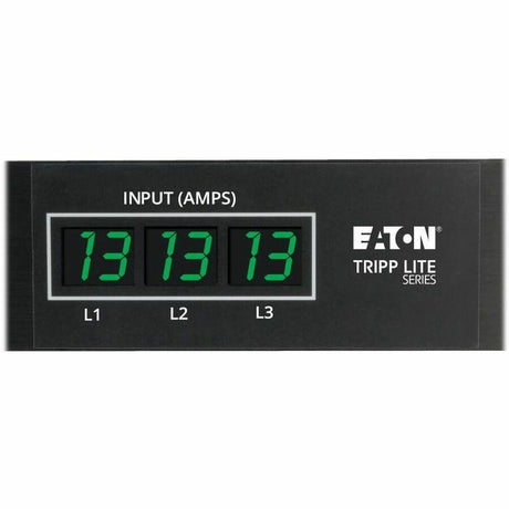 Eaton Tripp Lite Series 3-Phase Local Metered PDU, 8.6 kW, 45 208V outlets (36 C13, 9 C19), 6 ft. (1.83 m) NEMA L21-30P Input connection, TAA Compliant