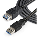 StarTech.com 2m Black SuperSpeed USB 3.0 (5Gbps) Extension Cable A to A - M/F