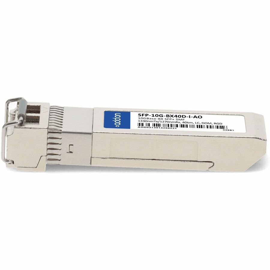 AddOn Cisco SFP-10G-BX40D-I Compatible TAA Compliant 10GBase-BX SFP+ Transceiver (SMF, 1330nmTx/1270nmRx, 40km, LC, DOM, Rugged)