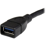 StarTech.com 6in Black USB 3.0 (5Gbps) Extension Adapter Cable A to A - M/F