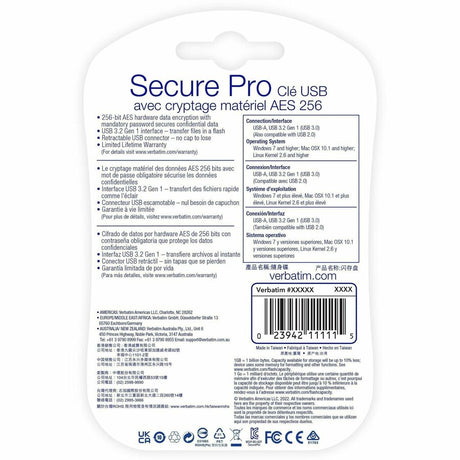 Verbatim Store 'n' Go Secure Pro USB 3.0 Drive