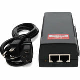 AddOn 30W 10/100M POE Injector with plastic shell (10/100Base-T, 30W,4/5(+),7/8(-))
