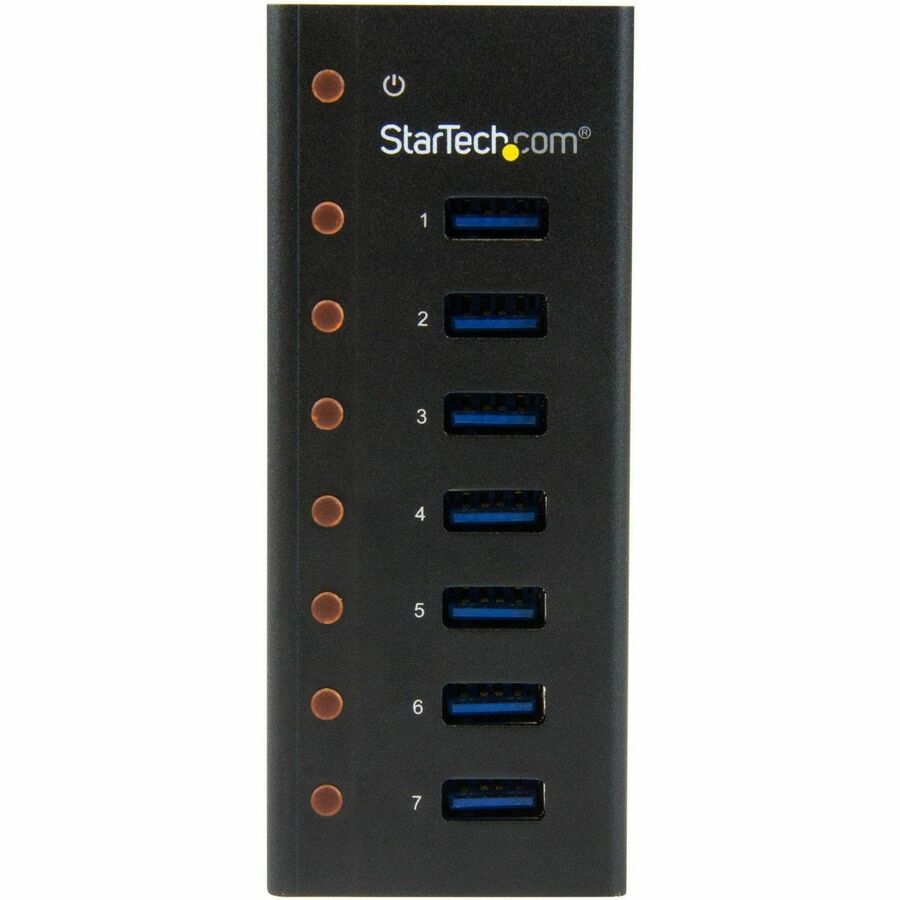 StarTech.com 7 Port USB 3.0 Hub - 5Gbps - Desktop or Wall-mountable Metal Enclosure