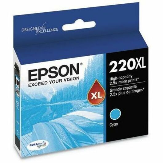Epson DURABrite Ultra 220XL Original High Yield Inkjet Ink Cartridge - Cyan - 1 Pack