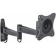 Manhattan 423670 Wall Mount for Flat Panel Display, TV, Monitor - Black