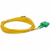 AddOn 3m ASC (Male) to ST (Male) Yellow OS2 Duplex Fiber OFNR (Riser-Rated) Patch Cable