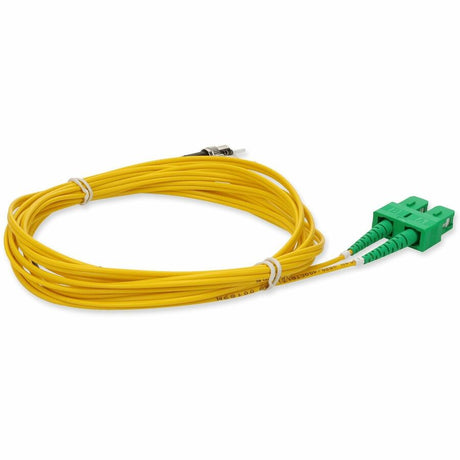 AddOn 3m ASC (Male) to ST (Male) Yellow OS2 Duplex Fiber OFNR (Riser-Rated) Patch Cable