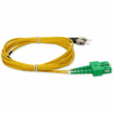 AddOn 3m ASC (Male) to ST (Male) Yellow OS2 Duplex Fiber OFNR (Riser-Rated) Patch Cable
