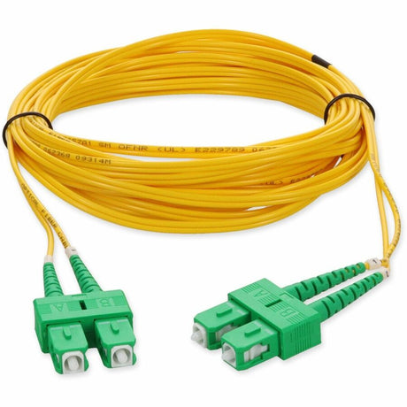 AddOn 6m ASC (Male) to ASC (Male) Yellow OS2 Duplex Fiber OFNR (Riser-Rated) Patch Cable