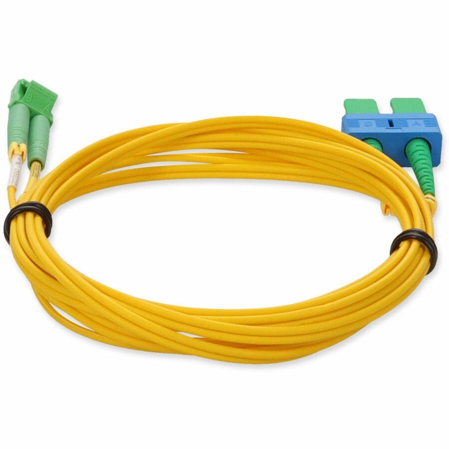 AddOn 3m ALC (Male) to ASC (Male) Yellow OS2 Duplex Fiber OFNR (Riser-Rated) Patch Cable