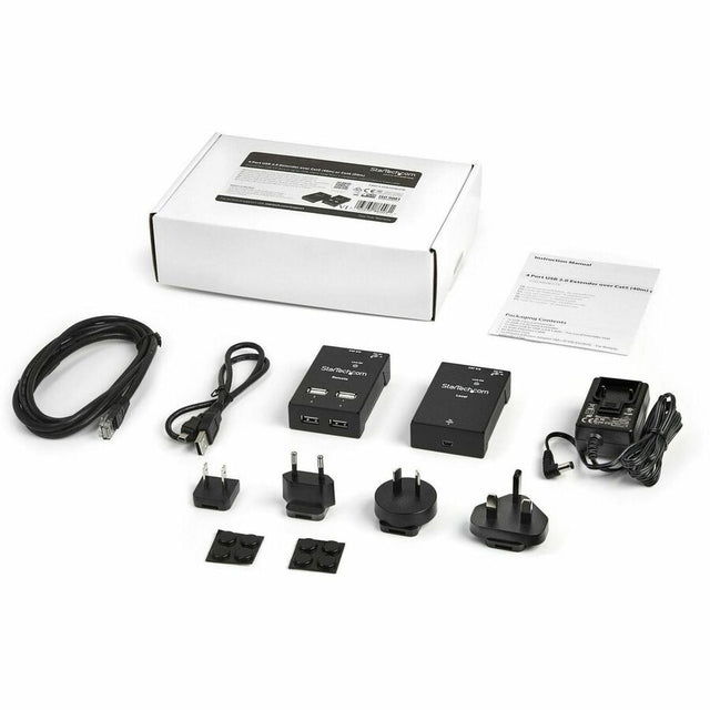 StarTech.com 4 Port USB 2.0-Over-Cat5-or-Cat6 Extender - up to 130ft (40m)