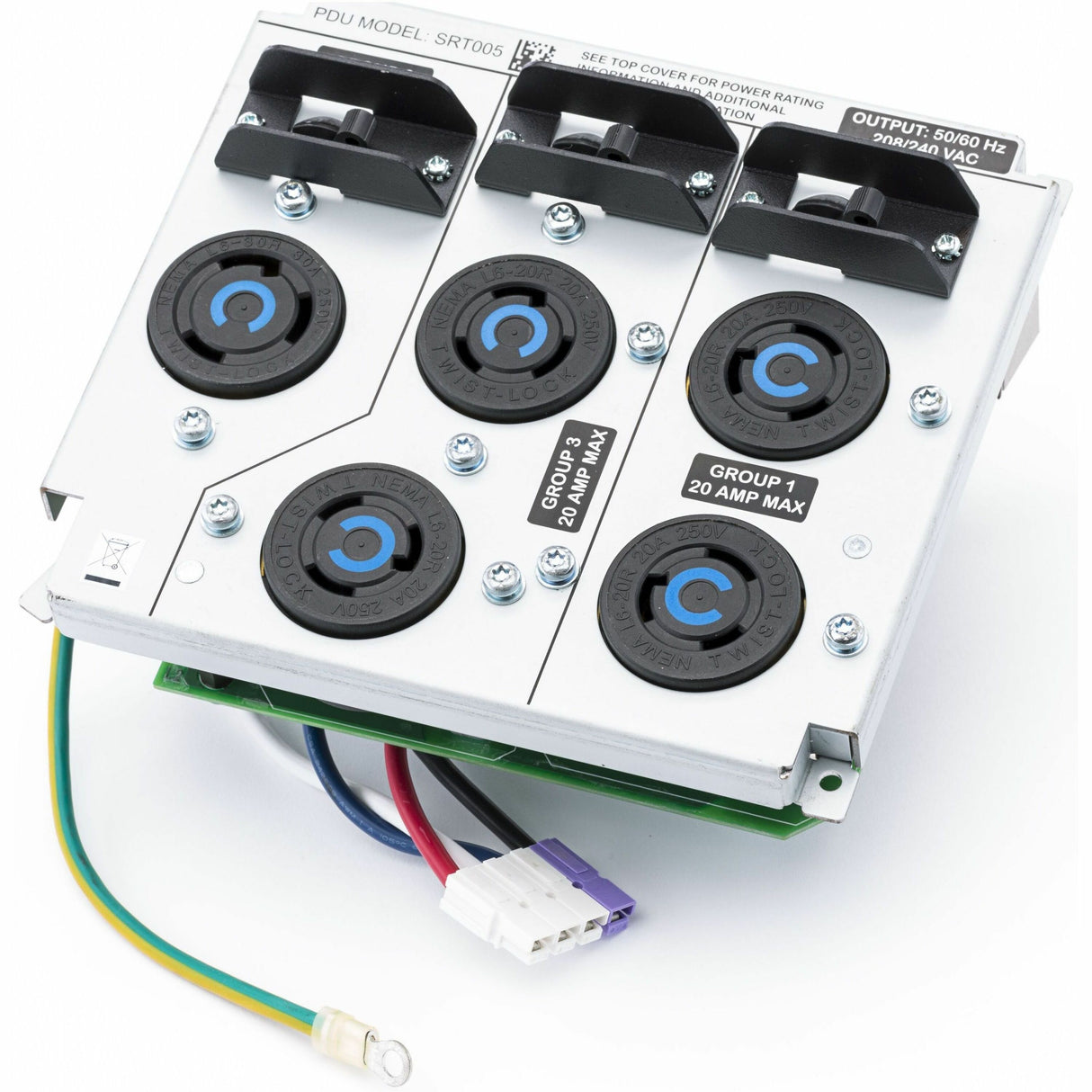 APC Smart-UPS SRT Power Distribution Unit, 6kVA, 208V, 4x NEMA L6-20R & 1x NEMA L6-30R outlets