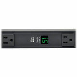 Eaton Tripp Lite Series 1.5kW Single-Phase Local Metered PDU, 100-127V Outlets (14 5-15R), 5-15P, 15 ft. (4.57 m) Cord, 0U Vertical, 36 in.