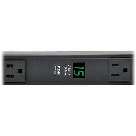 Eaton Tripp Lite Series 1.5kW Single-Phase Local Metered PDU, 100-127V Outlets (14 5-15R), 5-15P, 15 ft. (4.57 m) Cord, 0U Vertical, 36 in.