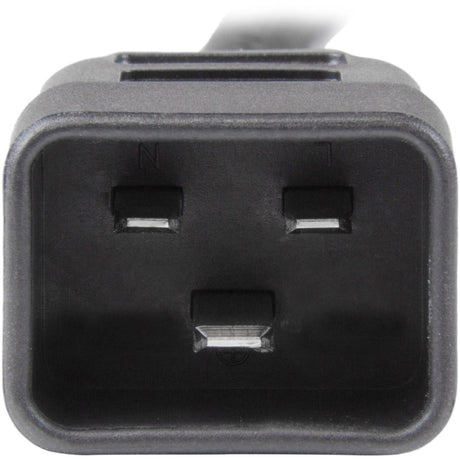 StarTech.com 3ft (1m) Heavy Duty Extension Cord, IEC C13 to IEC C20 Black Extension Cord, 15A 125V, 14AWG, Heavy Gauge Power Cable