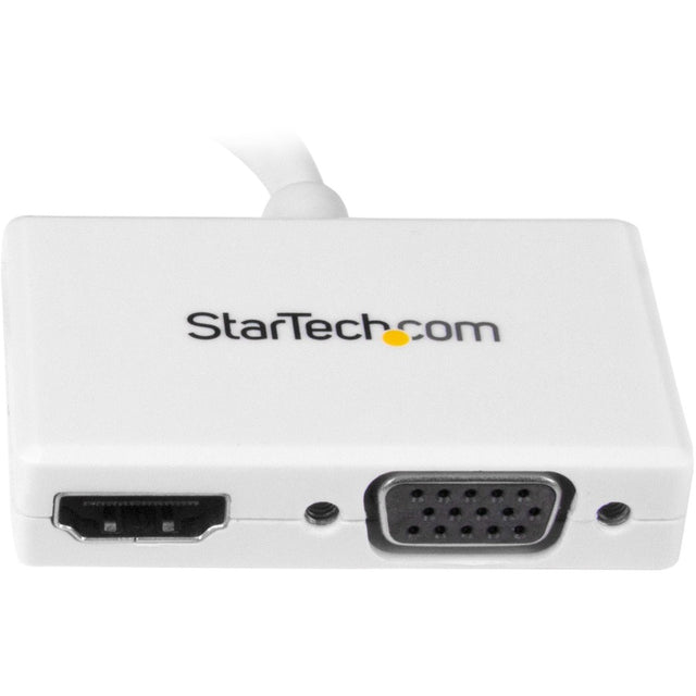 StarTech.com Travel A/V Adapter - 2-in-1 Mini DisplayPort to HDMI or VGA Converter - White