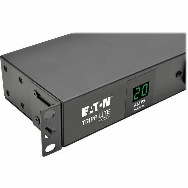 Eaton Tripp Lite Series 2kW Single-Phase Local Metered PDU + ISOBAR Surge Suppression, 3840 Joules, 100-127V Outlets (12 5-20R, 2 5-15R), L5-20P/5-20P, 15 ft. (4.57 m) Cord, 1U Rack-Mount