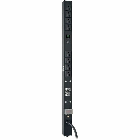 Eaton Tripp Lite Series 1.5kW Single-Phase Local Metered PDU, 100-127V Outlets (8 5-15R), 5-15P, 15 ft. (4.57 m) Cord, 0U Vertical, 24 in.