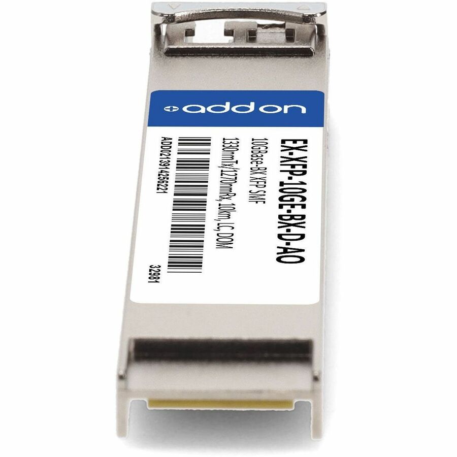 AddOn Juniper Networks EX-XFP-10GE-BX-D Compatible TAA Compliant 10GBase-BX XFP Transceiver (SMF, 1330nmTx/1270nmRx, 10km, LC, DOM)