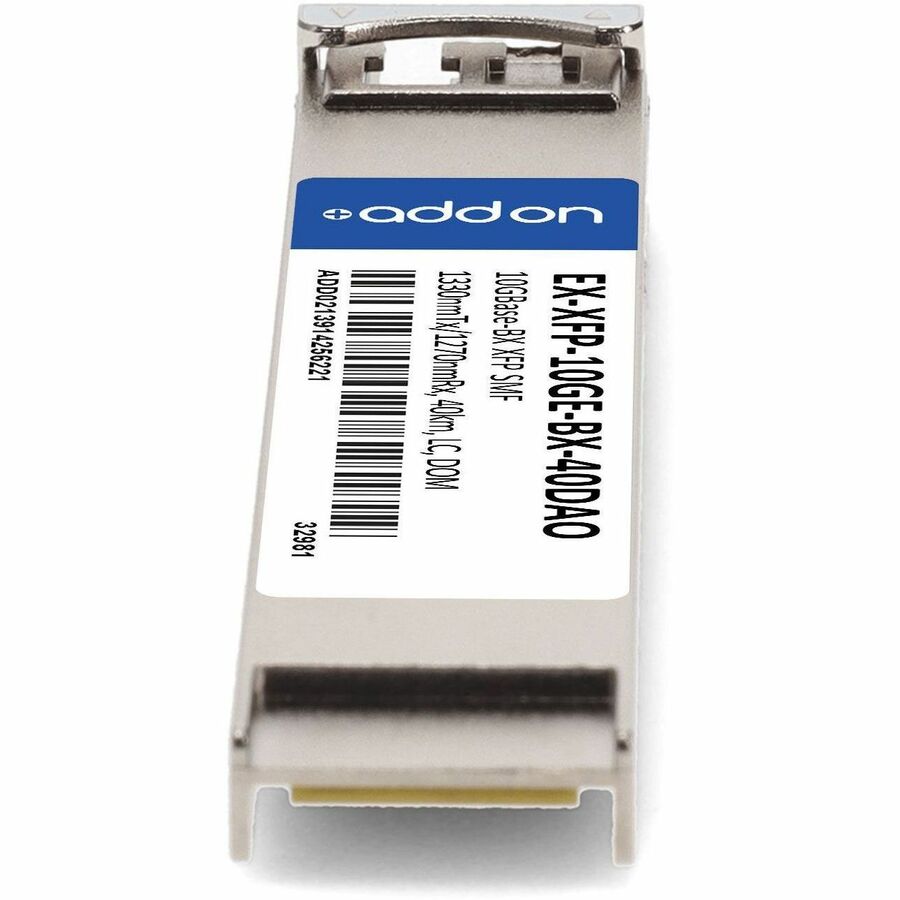 AddOn Juniper Networks Compatible TAA Compliant 10GBase-BX XFP Transceiver (SMF, 1330nmTx/1270nmRx, 40km, LC, DOM)